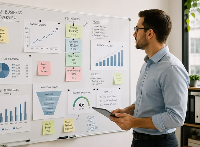 Central information hub dashboard visual preview